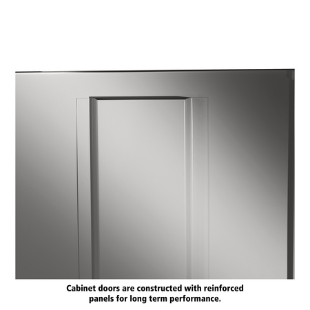 Tennsco Welded Under-Counter Hgt Storage Cabinet, 36"Wx24"Dx36"H, Light Grey 3624-LGY